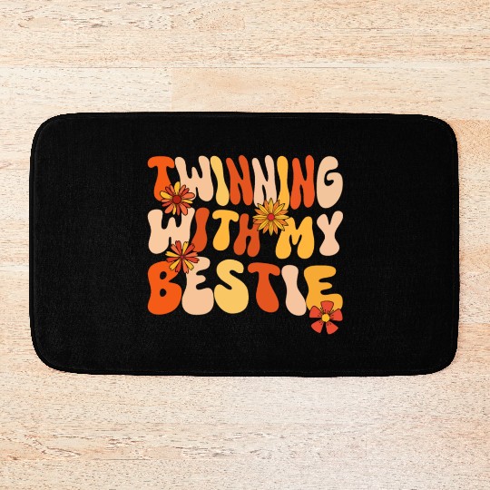 Twinning With My Bestie Spirit Week Twin Day Bath Mats