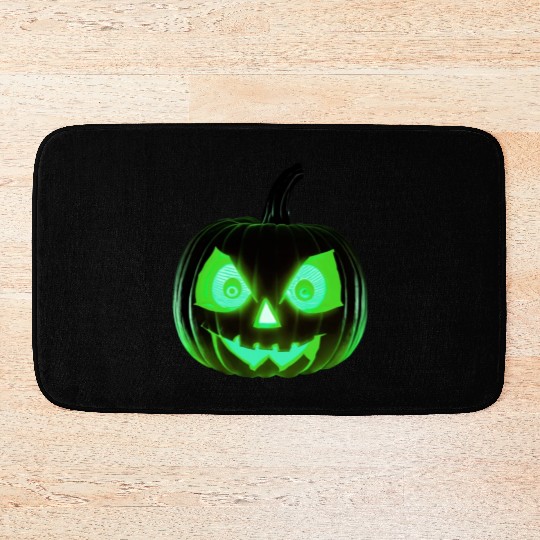 Hallowen Spooky Pumpkin Design Gift for Hallows Bath Mats