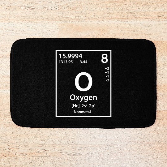 Oxygen Element (white) Bath Mats