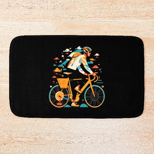 All Seasons Cyclist Gift Bath Mats