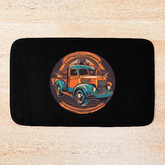 Old School Truck / Oldtimer / Car / Vintage / 60s Bath Mats