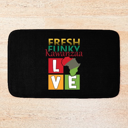 Kwanzaa Celebration with a Fresh Funky Twist Bath Mats