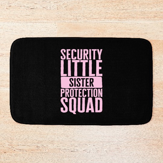 Siblings Bath Mats, Security Little Sister Protection