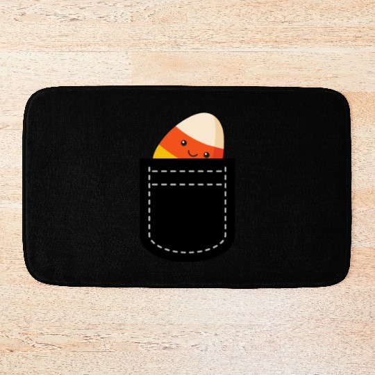 Cool Candy Corn For Men Women Pocket Candy Corn Bath Mats