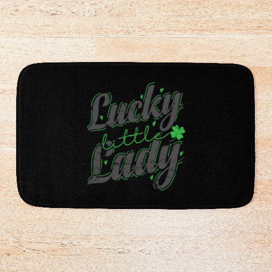 Lucky little Lady St. Patricks Day Bath Mats