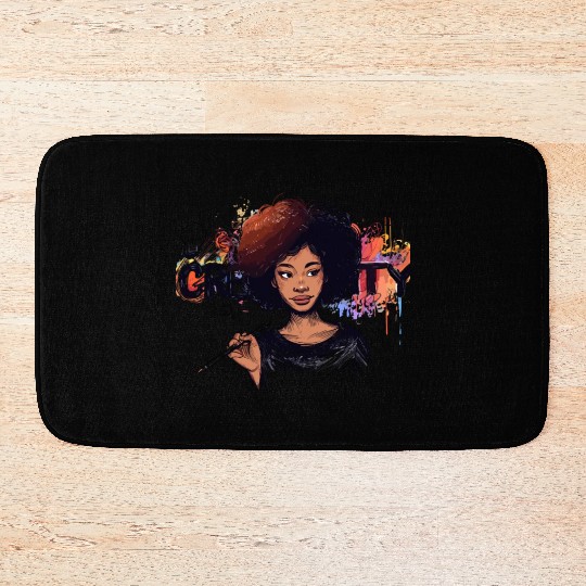 Creative Artist Portrait Bath Mats