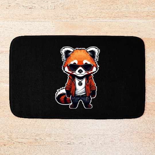 Chibi Red Panda Bath Mats
