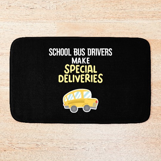 School Bus Drivers Make Special Deliveries Bath Mats