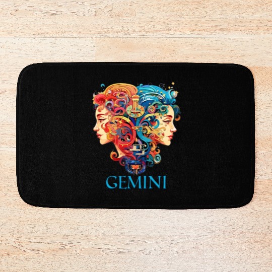 Embrace Your Gemini Identity: Gemini Pride Bath Mats