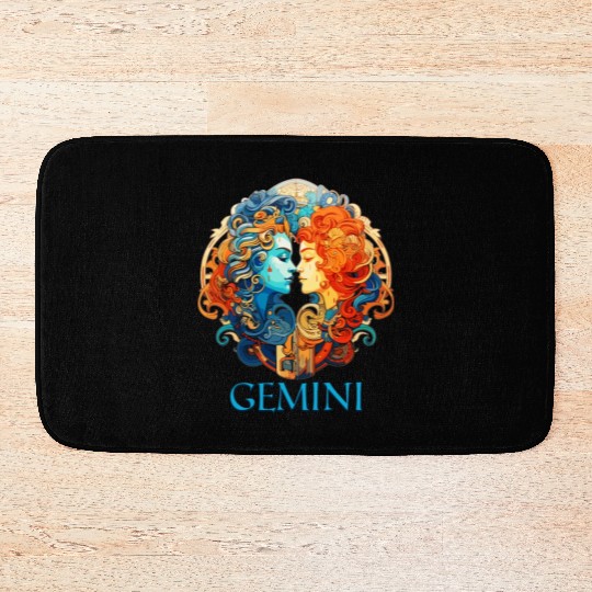 Embrace Your Gemini Identity: Gemini Zodiac Bath Mats