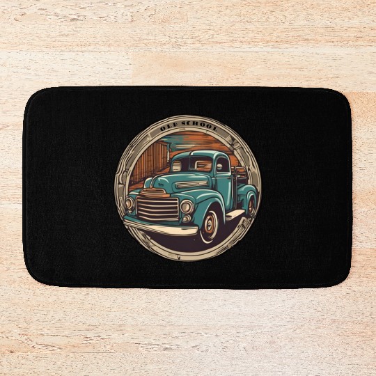 Old School Truck / Oldtimer / Car / Vintage / 60s Bath Mats