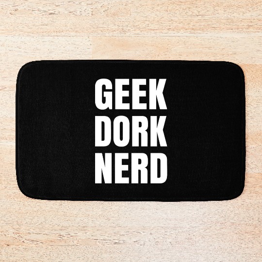 Geek Dork Nerd Bath Mats