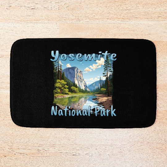 Yosemite National Park: Colorful Landscape in Bath Mats