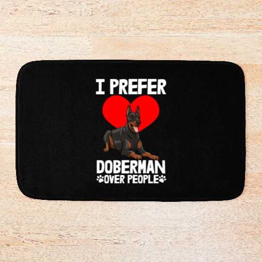 I Prefer Doberman Bath Mats
