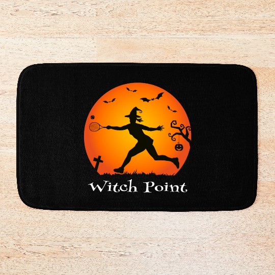 Tennis Halloween Witch Bath Mats