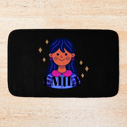 emily name Bath Mats
