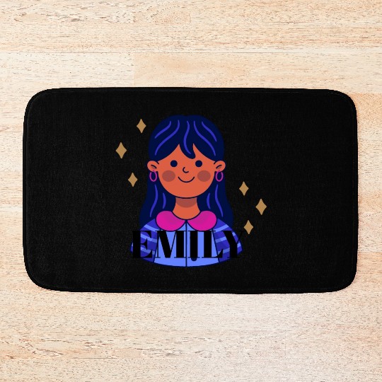 emily name Bath Mats