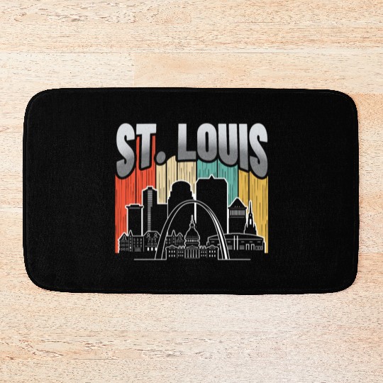 St. Louis Missouri Vintage Bath Mats