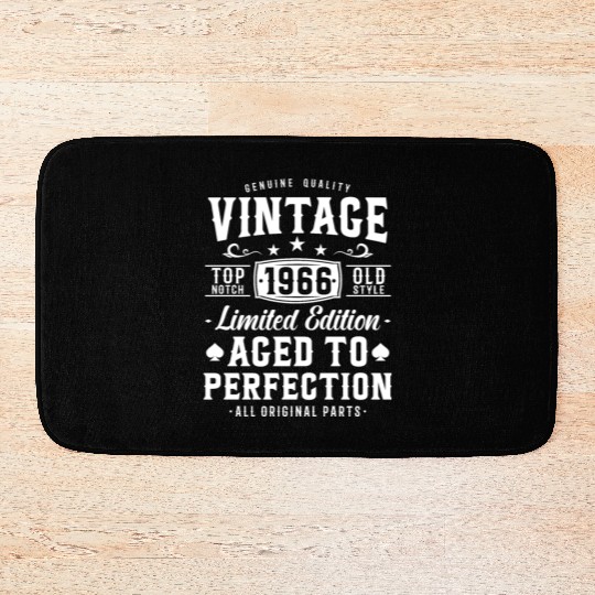 Vintage 1966 Birthday Gift Bath Mats