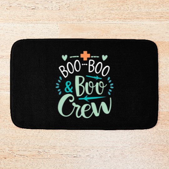 Boo Boo Crew Ghost Halloweent-chirt Bath Mats