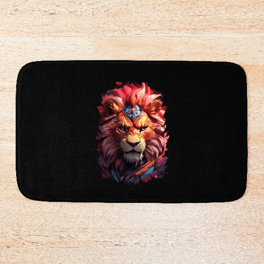 Lion king of the jungle Bath Mats
