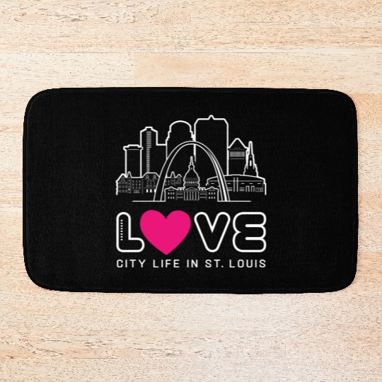 Love City Life in St. Louis Missouri Bath Mats