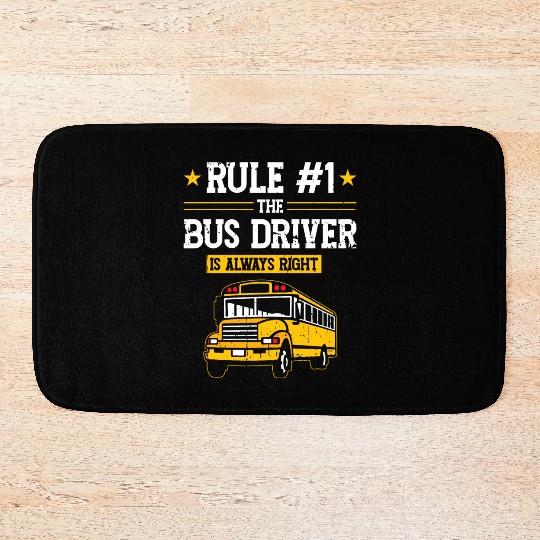 School Bus Dirver Bath Mats
