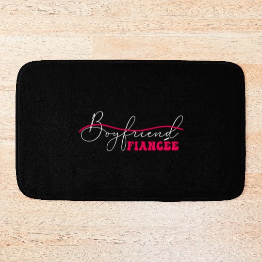 Couple Engagement Engaged Men Funny Fiancee Bath Mats