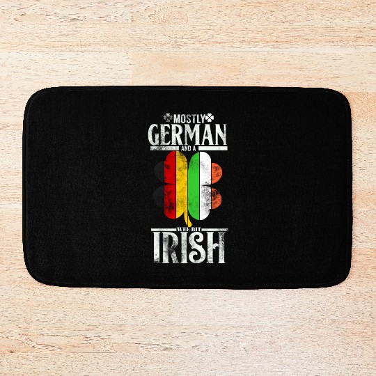 Funny German A Wee Bit Irish Pub Germany Gifts Bath Mats