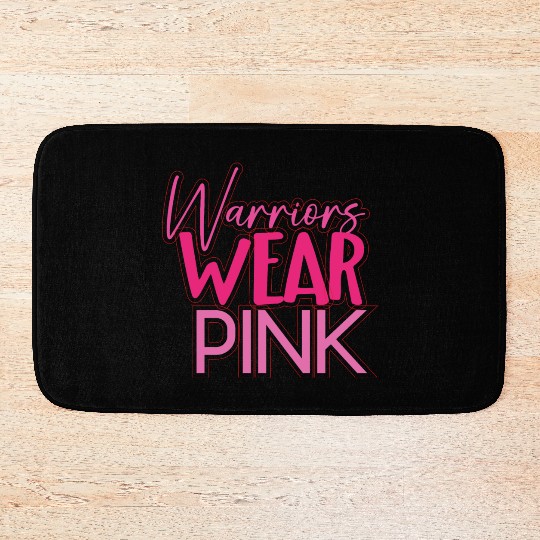 Warriors Wear Pink Bath Mats