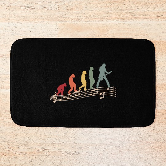 Guitarist E-Guitar Vintage Guitar Evolution Bath Mats