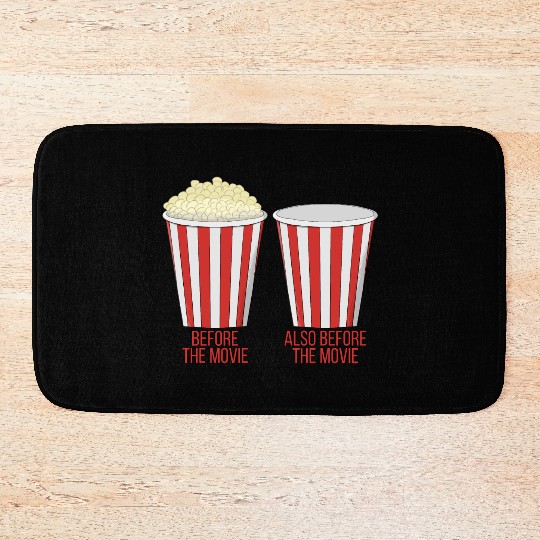 Popcorn at the cinema Bath Mats