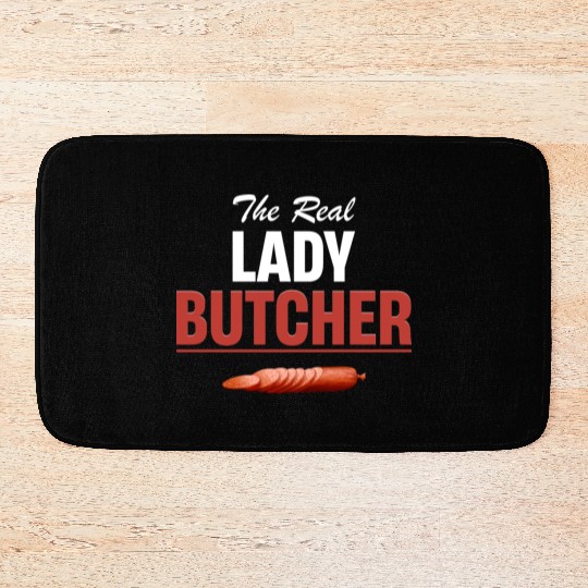 The Real Lady Butcher Barbecue Pork Dishes Bath Mats