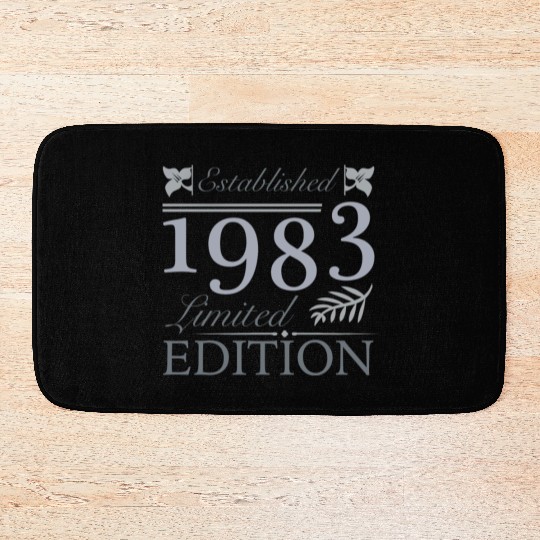 Established 1983 40th Birthday Bath Mats