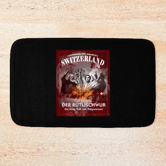 Switzerland Bath Mats - Rütli sworn - print yourself