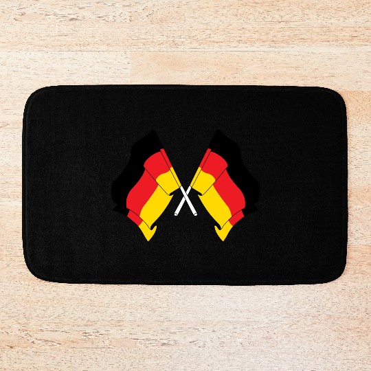 Two flags Germany Bath Mats