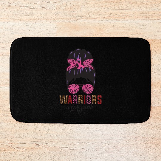 Warriors Wear Pink Bath Mats
