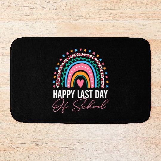 Happy Last Day Of School Teacher Student Summer Bath Mats