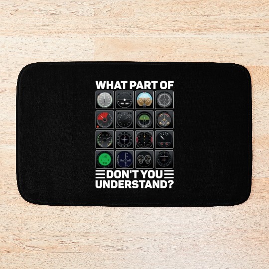 Airline Aircraft Airplane Instruments Indicators Bath Mats