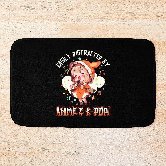 Easily distracted by Anime and K-Pop Bath Mats
