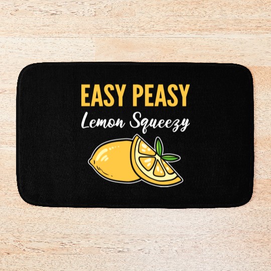 Easy Peasy Lemon Lemonade Vendor Gift Bath Mats