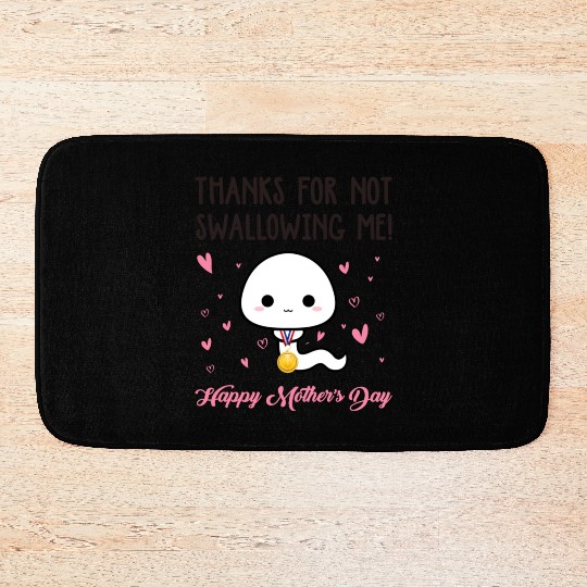 Funny Mother's Day Stickers Bath Mats