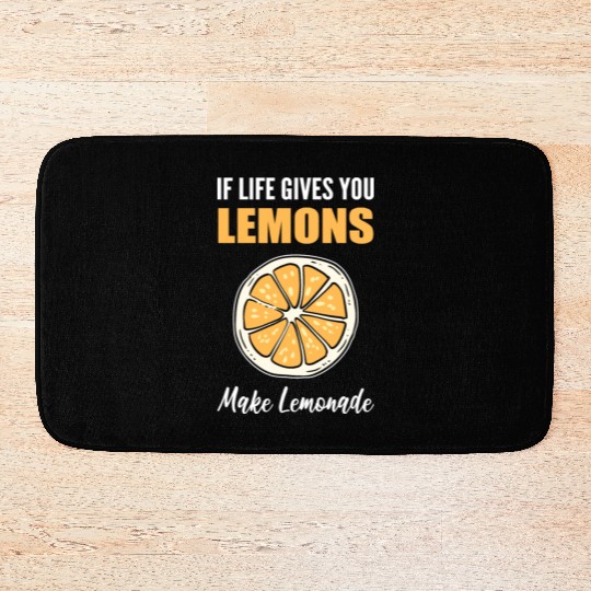 Make Lemonade Cook Or Chef Gift Bath Mats