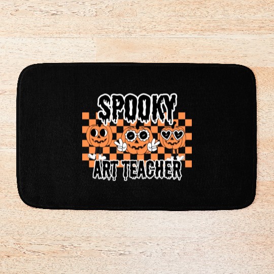 Halloween Spooky Art Teacher Bath Mats