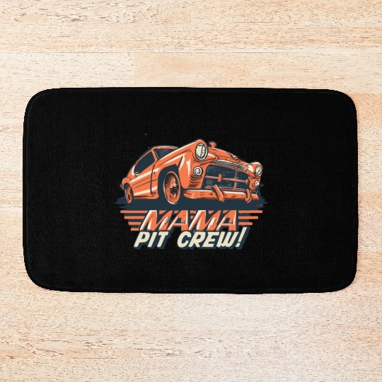 Matching Family Race Car Pit Crew Mama Bath Mats