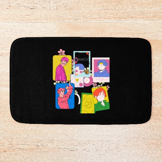 Army KPop Fancy and Love Fans Bath Mats