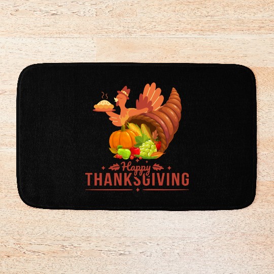Happy Thanksgiving Bath Mats