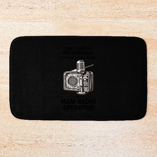 Real Doctor vs Amateur Ham Radio Operator Vintage Bath Mats