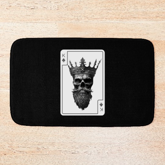 King Spades Halloween Creepy Gothic Poker Bath Mats