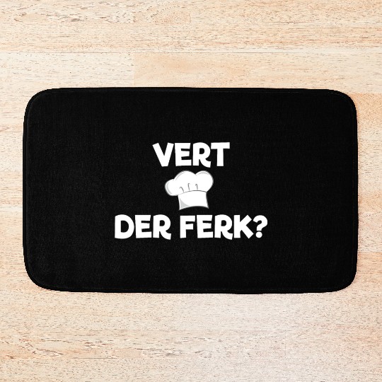 Swedish Chef Vert Der Ferk Funny Swedish Chef Bath Mats
